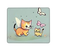 Kitten Butterfly7 x 8.6 in Mouse pad, Gaming Mouse pad, Multi-Code