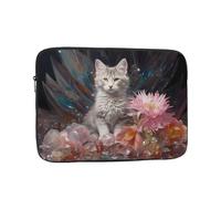 Kitten by the crystal 17 inch Prints Laptop Case - Slim and Portable, Suitable for Office Travel and Commute