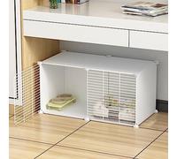 Kitten Cage For Indoor Cats, 1.5cm/0.6" Encrypted Grid Gap Kitten Enclosure, Cat Cage Ferret Cage DIY Indoor Pet Home For 1-2 Cat And Small Animal