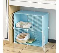 Kitten Cage For Indoor Cats, 1.5cm/0.6" Encrypted Grid Gap Kitten Enclosure, Cat Cage Ferret Cage DIY Indoor Pet Home For 1-2 Cat And Small Animal