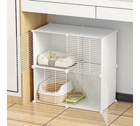 Kitten Cage For Indoor Cats, 1.5cm/0.6" Encrypted Grid Gap Kitten Enclosure, Cat Cage Ferret Cage DIY Indoor Pet Home For 1-2 Cat And Small Animal