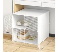 Kitten Cage For Indoor Cats, 1.5cm/0.6" Encrypted Grid Gap Kitten Enclosure, Cat Cage Ferret Cage Indoor Pet Home For 1-2 Cat And Small Animal