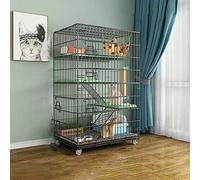 Kitten Cage for Indoor Cats, Playpen for Cats, Provide Secure and Comfortable Environment for Your Feline Friends, Easy Assembly and Foldable Design,Black-70 * 50 * 112cm
