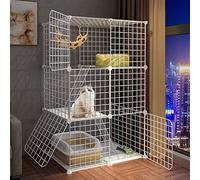 Kitten Cages, Cat Nests, Ferret Cages, Design pet Enclosures for Indoor Small Animals, Suitable for Small Animals (75x49x109)