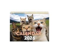 Kitten Calendar 2026, Calendar for 12 Months with Reminder of Appointments, Cute with Cute Cats, for Adults, Students, Teachers as well as for Bedroom, Classroom and Home