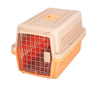 Kitten Carrier Pet Airline Box, Cat Cage, Portable Travel Dog Box, Checked Portable Dog Cage, Cat Box, Air Cargo Bag Cat Bag(Orange)