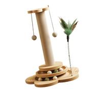 Kitten Cat Scratcher Post Beautiful Funny Pendant Sisal Rope After Teeth Cleaning Cat Chews Toy Gift for Indoor Cats Scratch Scratches