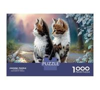 Kitten Classic 1000 Pc Rigid Cardboard Jigsaw Misty Morning Path Seniors Rainy Day Fun Must-Have for Puzzle Lovers 70x50cm/1000pcs