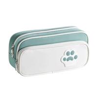 Kitten Claw Pencil case high Value Large Capacity Stationery Bag Primary School Student Storage Bag(Blue,21 * 11 * 7cm)