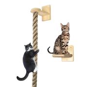 Kitten Climbing Rope Toy | Cat Scratching Tower Ladder | Mounted Exercise Area for Pets to Condition Jumping, Indoor Wall Furniture to Enrich the Play Train