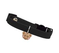 Kitten Collar - Adjustable Artificial Leather Pet Neck Strap with Cute Bear Pendant Function, Soft Quick Release Collar for Cats, Dogs, Pet Supplies, Birthday, Holiday, Everyday Wear