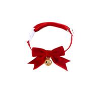 Kitten Collar Beautiful Cat Collar With Bow Tie And Adjustable Buckle Bell For Pet Neckered Decor For Dog Puppy(Red)