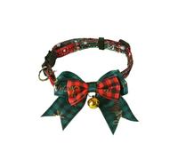 Kitten Collar Cat Collar Bow Tie Anti-Choke Adjustable For Dog Puppy(Green)