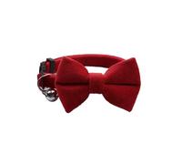 Kitten Collar Cat Collar With Bell Adjustable Bow Knot For Dog Puppy(Red)