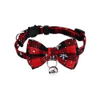 Kitten Collar Cat Collar With Bow Knot Bow And Bell Adjustable For Dog Puppy(Red)
