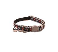Kitten Collar Flower Pattern Cat Collar With Pendant And Adjustable Buckle Bell For Pet Decor For Dog Puppy(Black)