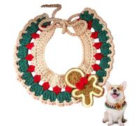 Kitten Collar, Knitted Cat Collar | Handmade Christmas Bib Kitten Collars, Adjustable Hand-Woven Pet Scarf for Cats, Puppies, Kittens, Kittens, Home