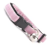 Kitten Collars for Kittens and Small Cats Safety Buckle Baby Pink Velvet