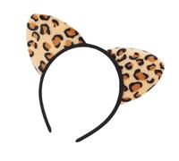 Kitten Cosplay Makeup Headband Leopards Print Furry Headwear Hairbands Headwear Hairbands Birthday Party Leopard Print Headband For Women Girls