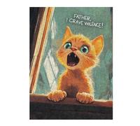 Kitten Craves Violence Meme Vivid Jigsaw Puzzle for Adults, 500 PCS