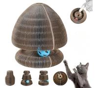Kitten Curl, Kitten Curl Toy, Magic Organ Cat Scratcher, Kitten Kurls Cat Toy, Interactive Scratch Pad Cat Toy with Toy Bell Ball for Indoor Cat