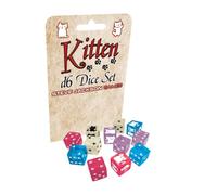 Kitten D6 Dice Set | Custom Dice, Perfect for use with Steve Jackson Games, DND, RPGs, Tabletop Games, and Role-Playing Adventures