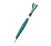 Kitten Dog Toothbrush - Three Sided Pet Toothbrush, Cat Toothbrush Cleaner, Pet Teeth Cleaning Brush, Soft Bristle Puppy Supplies, Puppy Oral Care Bad Breath Remover Brush for Thorough Cleaning