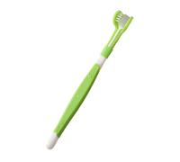 Kitten Dog Toothbrush - Three Sided Pet Toothbrush, Cat Toothbrush Cleaner, Pet Teeth Cleaning Brush, Soft Bristle Puppy Supplies, Puppy Oral Care Bad Breath Remover Brush for Thorough Cleaning