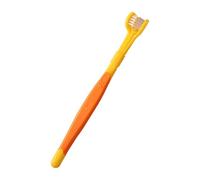 Kitten Dog Toothbrush - Three Sided Pet Toothbrush, Cat Toothbrush Cleaner, Pet Teeth Cleaning Brush, Soft Bristle Puppy Supplies, Puppy Oral Care Bad Breath Remover Brush for Thorough Cleaning