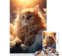 Kitten Dreamworld 1000 Piece Puzzle For Teenagers Secret Santa Gifts Precision Cutting Toy Wall Decor for Ages 14 And over (38x26cm)