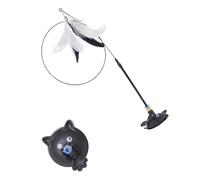 Kitten Exercise Teaser Wand High Strength Suction Cup Base for Active Play Pet Toys Long Elastic Steel Wire for Pet Health Exercise Toys