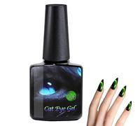 Kitten Eye Gel Polish - Sparkling 8ml Magnetic Gel Nail Polish | Rainbow Shimmer Color Changing Set For DIY, Manicure At Home, Holiday, Easy Application