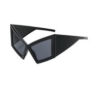 Kitten Eye Sunglasses - Funny Glasses Women, Oversized Trendy Eyewear | Hip Hop Novelty Accessories, Fashion Eyeglasses For Adults Dancer, Oversized Trendy Eyewear For Costume Party Performance Style