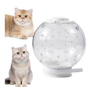 Kitten Face Guard - Transparent Helmet Structure, Soft Closure Wrap | Feline Mouth Shield For Calm Handling, Adjustable Cat Hood With Shell Barrier