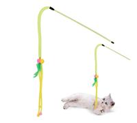 Kitten Feathers with Bell - Feathers Toy for Cats Feathers for Happy Moments | Exercise Toy for Cats, Fishing Rod for Cats, Rope Toy for Cats