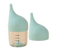 Kitten Feeding Bottle - Silicone PC Material, Anti Choking Valve, Durable Transparent Body | Elephant Shaped Nursing Feeding Tool, Controlled Milk Delivery Design,