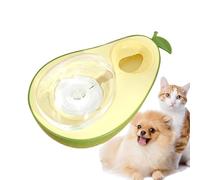 Kitten Food Bowl 690ml Slow Feeding Double Bowl Avocado Shape
