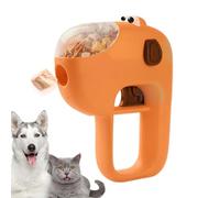 Kitten Food Launcher - Portable Device 17.5 X 9.5 X 4.5 Cm, Engagement Stimulation Tool, Manual Spring Mechanism | Hiking Travel Picnic Beach Holiday Garden Park