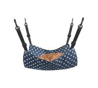 Kitten Hammock, Adjustable Strap, Breathable Soft Hanging Sleeper, Fleece Rest Nest for Ferret, Puppy, Guinea Pig, Bunny, Indoor Crate, Kennel, Home, Travel, Sleeping Use