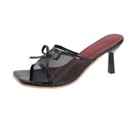 Kitten Heel Sandals For Women, Low Heel Sandals, Kitten Low Heels Square Open Toe Ankle Strap Party Wedding Dressy Slider, Slip On Kitten Low Heel Open Square Toe Post Strappy Slider Summer