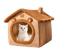 Kitten House Snug Soft Enclosed Plush Warm Cat Dog Kitten Sleeping Bed