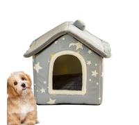 Kitten Houses For Indoor Cats,Semi Enclosed Cats Bed Cave | 40x35cm/15.75x13.78 Inches Covered Cat Beds, Soft Winter Pet House For Resting, Sleeping