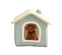 Kitten Houses For Indoor Cats,Semi Enclosed Cats Bed Cave | 40x35cm/15.75x13.78 Inches Covered Kitten Beds, Soft Waterproof Winter Pet House For Resting, Sleeping