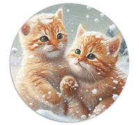 Kitten in The Snow Jigsaw Puzzles for Adults 1000 Piece Jigsaw Puzzles for Adults Perfect for Teenagers & Family Fun, for Birthdays 1000pcs (67.5x67.5cm)