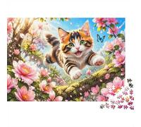 Kitten Jigsaw Puzzle 500 Pieces for Adults | 52x38cm Rigid Cardboard, Vibrant HD Colours, Tight Precision Fit, Dust Free, Relaxing Brain Exercise, Wall Art