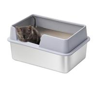 Kitten Litter Box - Rabbit Litter Pan, Cat Litter Container | Pressure- Sanctuary Ferret Litter Box High Sides, Ferret Litter Box for Guinea Pigs, Kittens, Rabbits, and Ferrets