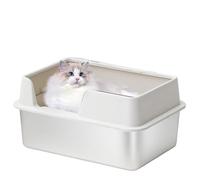Kitten Litter Box - Rabbit Litter Pan, Cat Litter Container | Pressure- Sanctuary Ferret Litter Box High Sides, Ferret Litter Box for Guinea Pigs, Kittens, Rabbits, and Ferrets