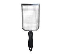 Kitten Litter Scoop - Non-Stick Deep Shovel for Litter Box Cleaning, Ergonomic Pooper Scooper for Kitty Waste | Fine Sand Filter Scoop with Curved Handle Design, Pet Litter Sifter for Efficient Clean