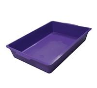 Kitten Litter Tray - Pencil Draw Plastic Tray - Mouse Hamster Bird Cage Base Bottom School Draw Small Cat Litter Seed Tray Small Pet Loo Plastic Storage Box - 36cm - Purple