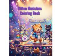 Kitten Musicians Coloring Book